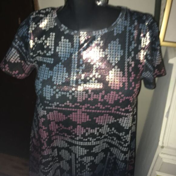 Lularoe Carly sequin elegant high low XS dress - Picture 2 of 4